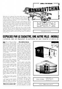 journal Makhnovtchina. Expulsée par le cadastre, une autre ville : mobile couverture journal makhnovtchina