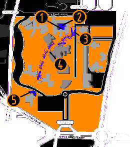 plan du campus et de l'exposition